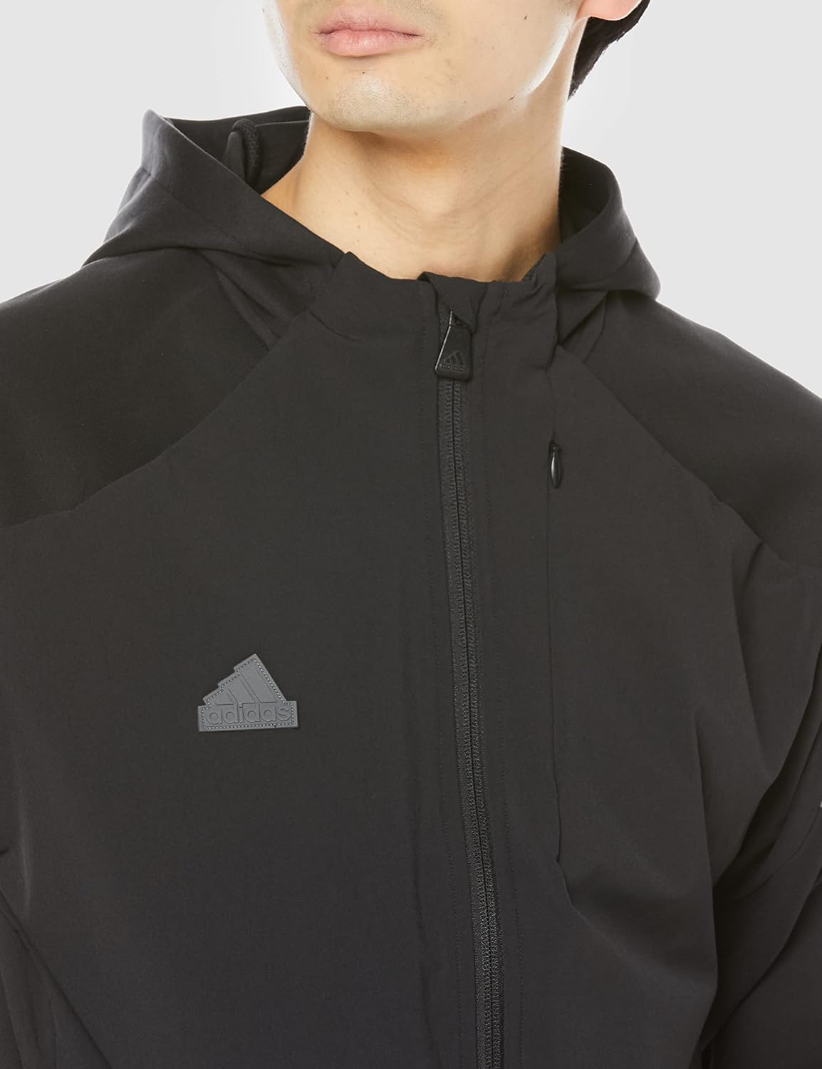 Мужская толстовка Adidas ECT53 Design 4 Gameday Premium на молнии, черный — фото 2