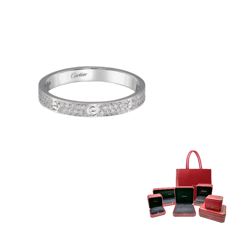 

Cartier Кольцо LOVE 18K Gold Diamond Unisex White Gold
