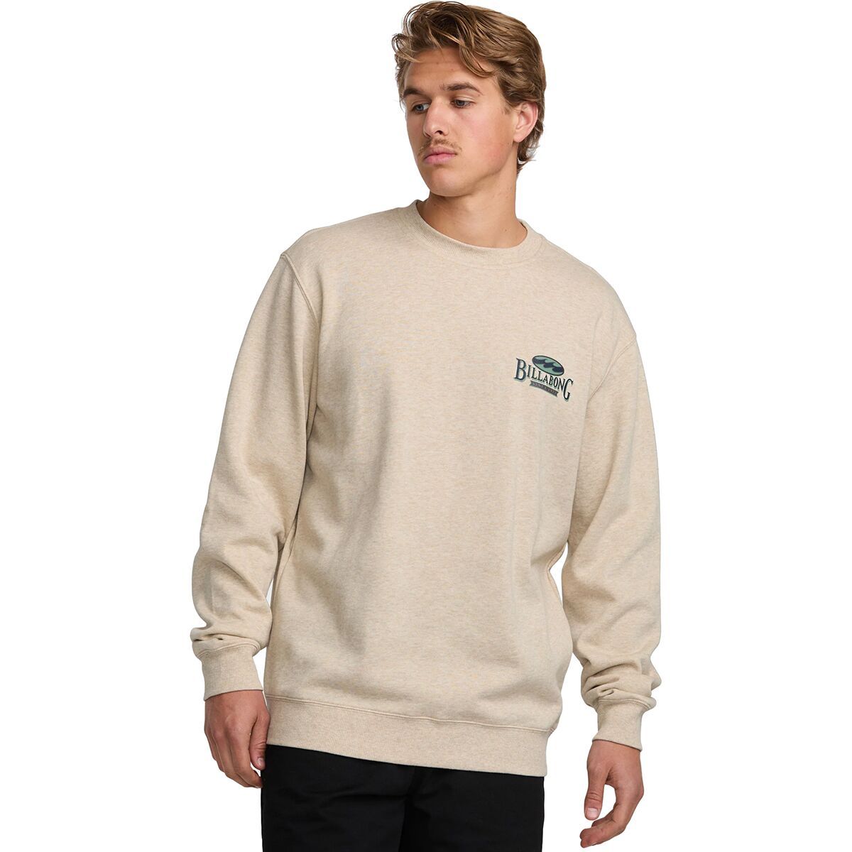 

Короткий свитшот с круглым вырезом Billabong, цвет oatmeal heather