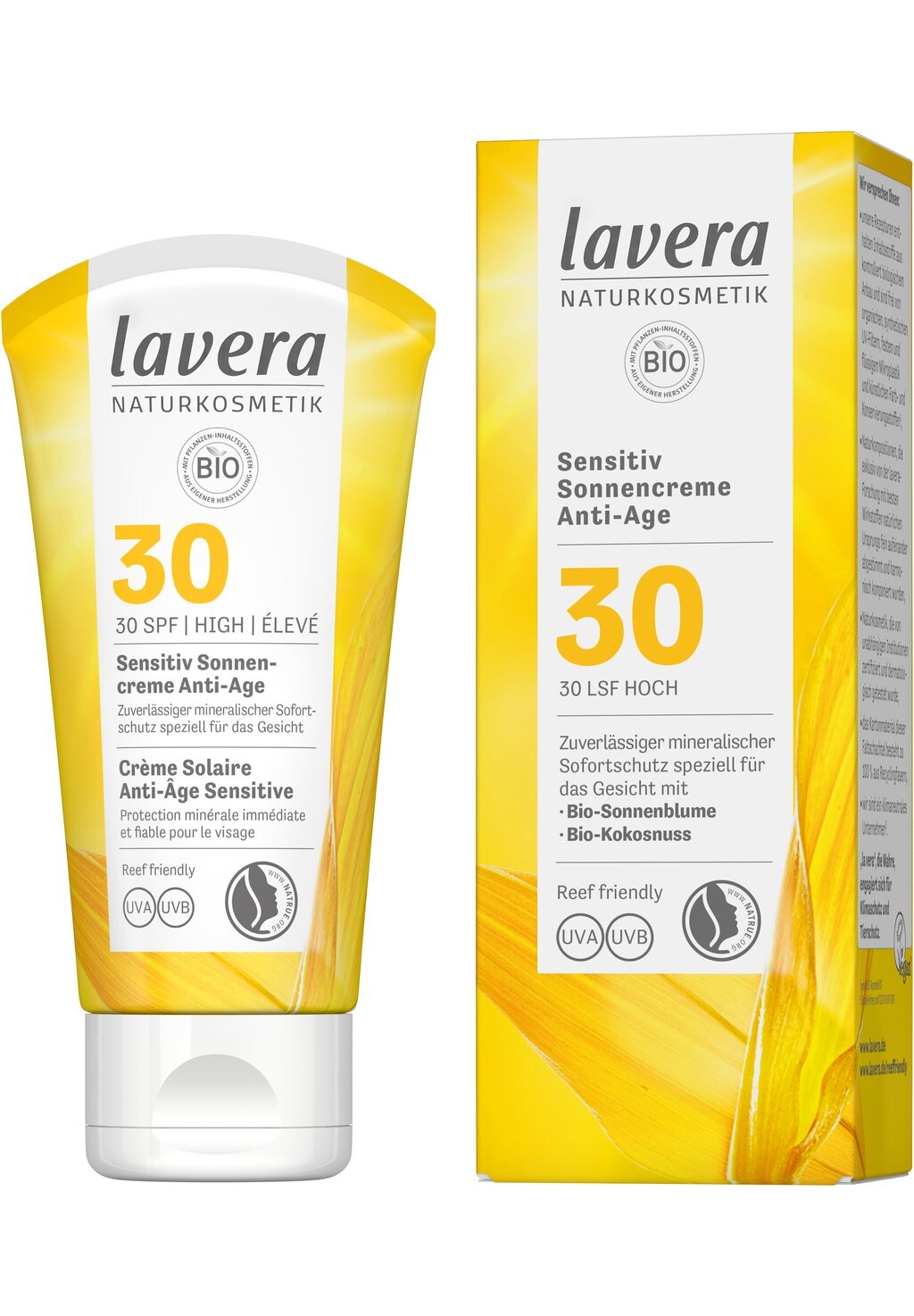 

Защита от солнца LAVERA SONNENSCHUTZ SENSITIV SONNENCREME ANTI-AGE LSF 30, цвет white