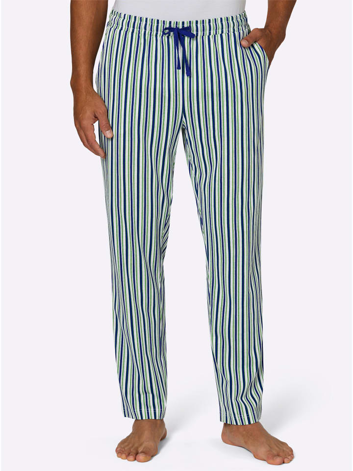 

WITT WEIDEN Длинные брюки королевского синего цвета в яблочную полоску