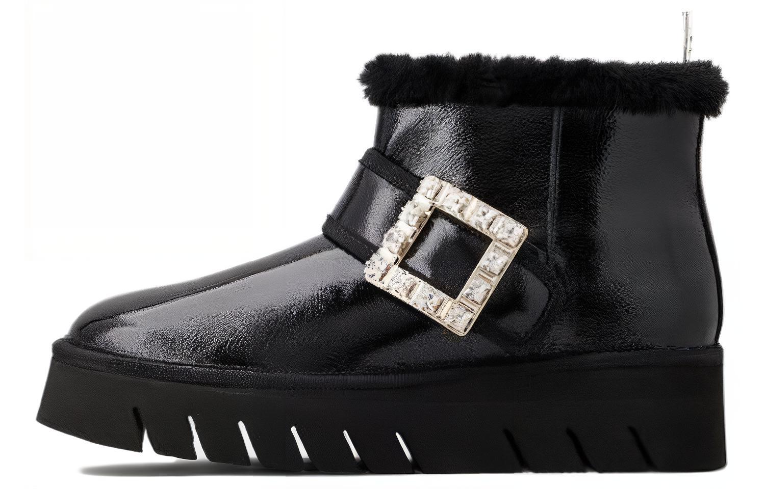 Женские черные ботинки Roger Vivier