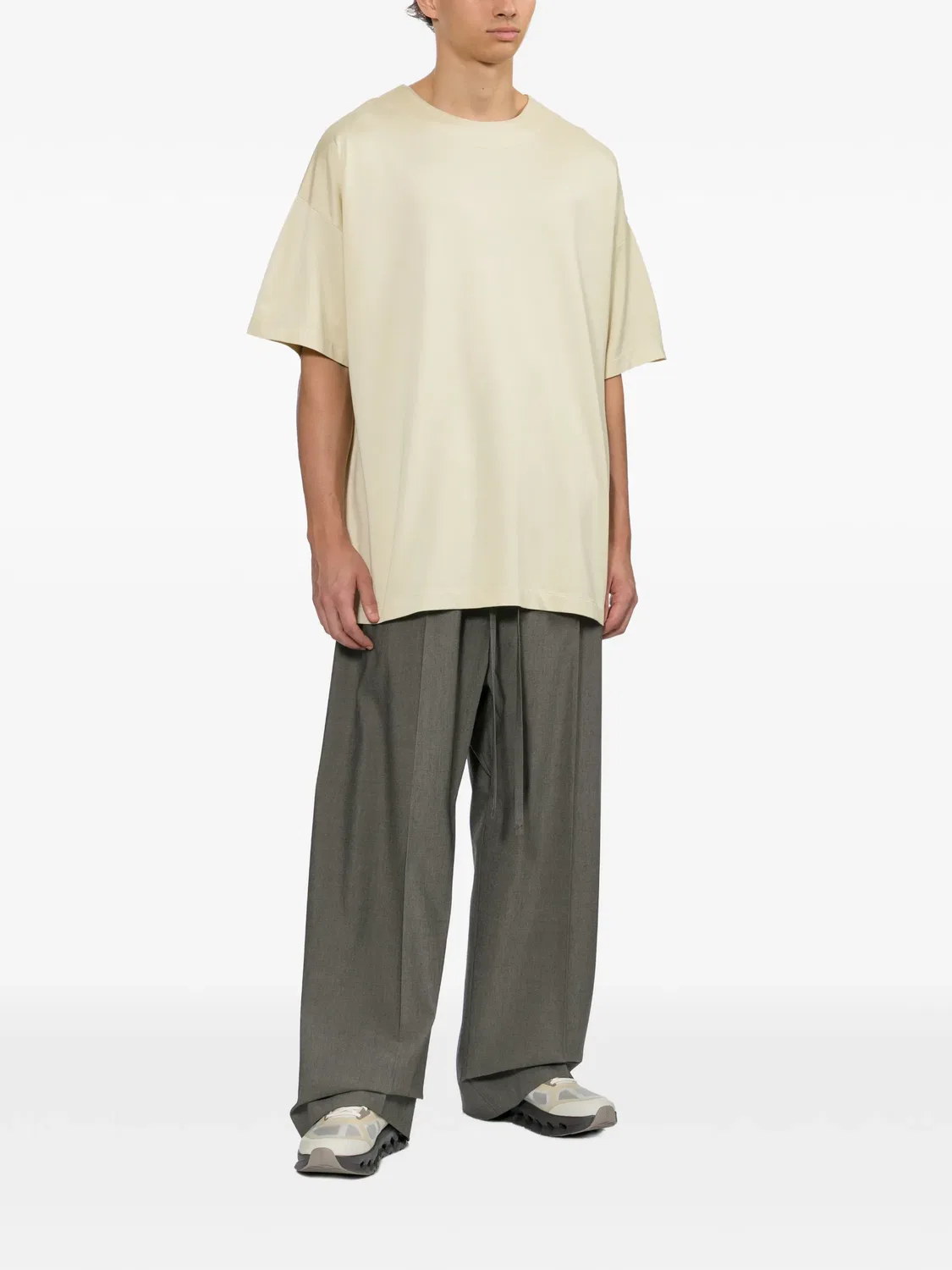 Футболка Clean Neck Fear Of God, нейтральные цвета — фото 2