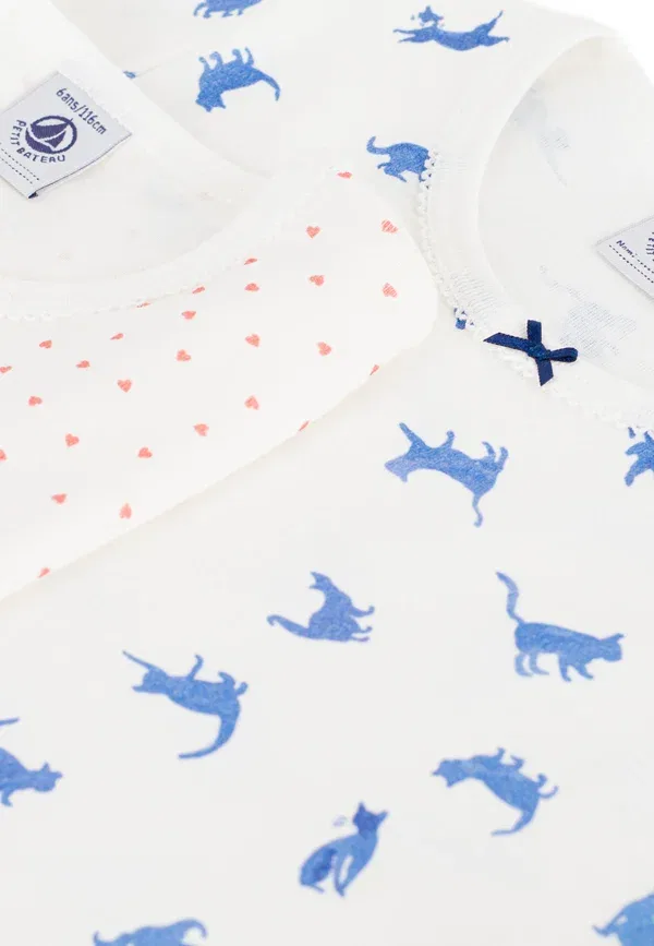 Комплект пижамы из 2 предметов хлопковый Petit Bateau, мультиколор — фото 3