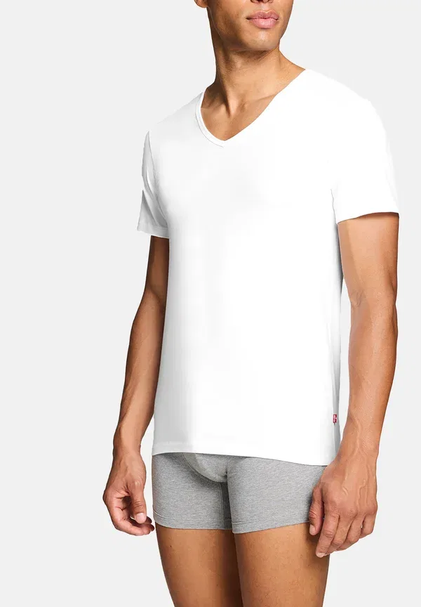 Футболка Levi'S Herren, комплект из 4 шт., мужская Herren Unterhemd V-ausschnitt - майка, белый — фото 3