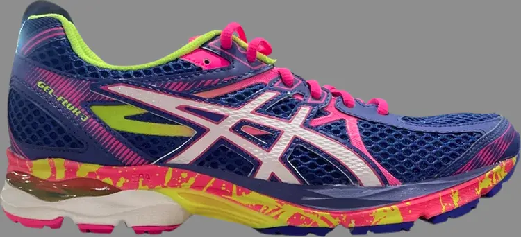 

Кроссовки wmns gel flux 3 'surf the web flash yellow' Asics, синий