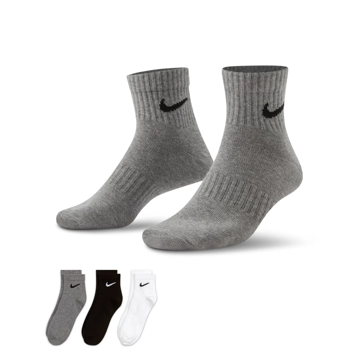 Мужские спортивные носки Nike Everyday Lightweight Ankle 3-Pack, Multi-Color