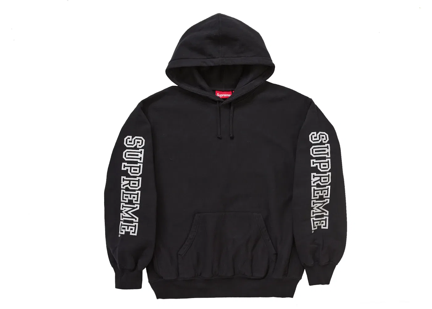 Мужской худи на молнии с капюшоном Supreme, Black