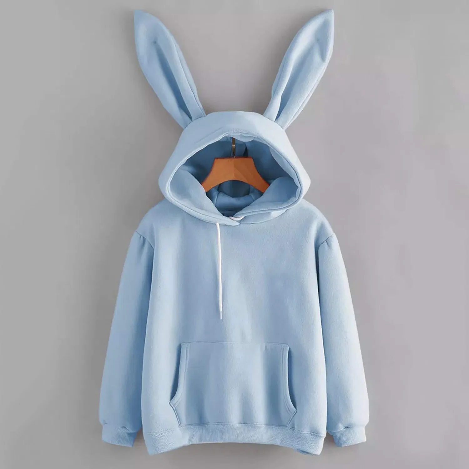 Женский худи с длинным рукавом Rabbit Ears, 11-blue — фото 3