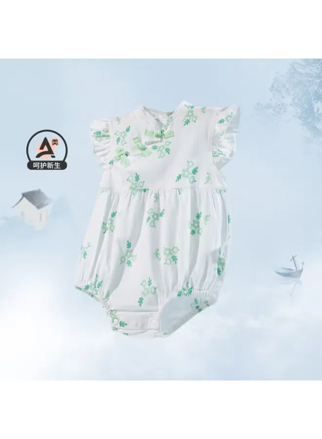 Боди-комбинезон с воротником-стойкой, модель Cheongsam, Bornbay, зеленый — фото 2