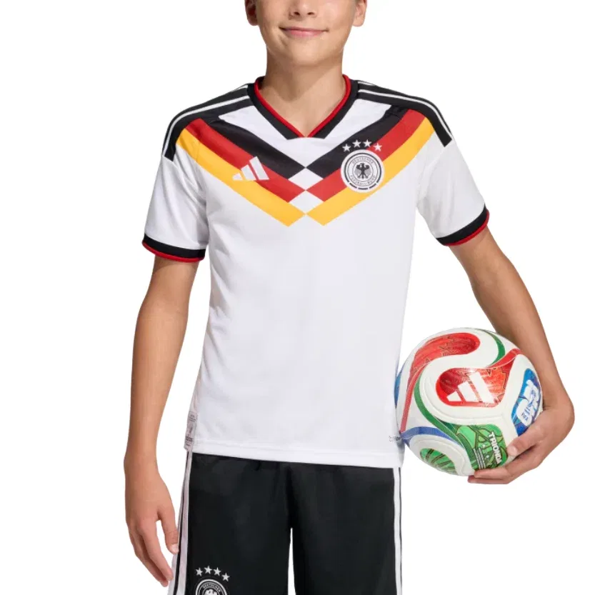 Детская футболка Adidas Germany 26 Home Jersey, белый — фото 3