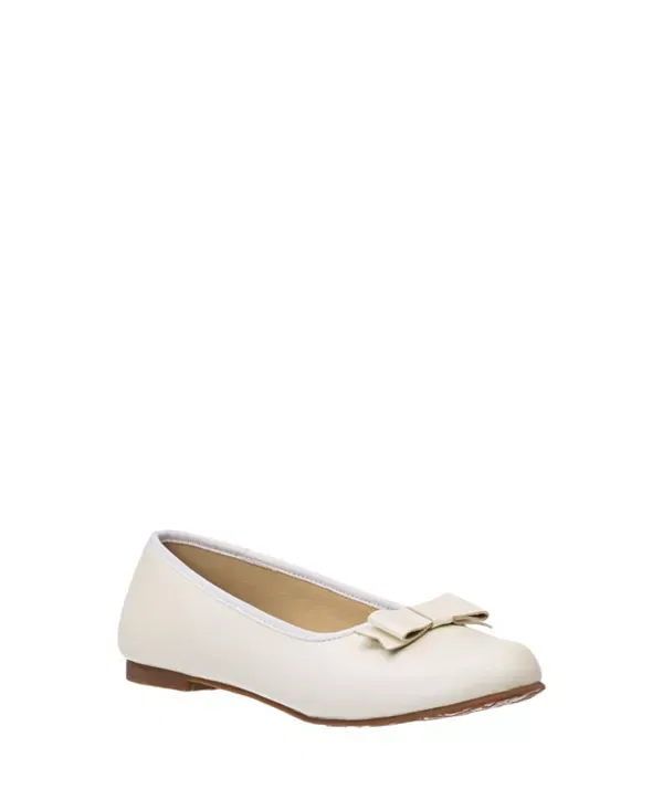 Детские балетки для девочек кожаные Camille flats Elephantito, Bone