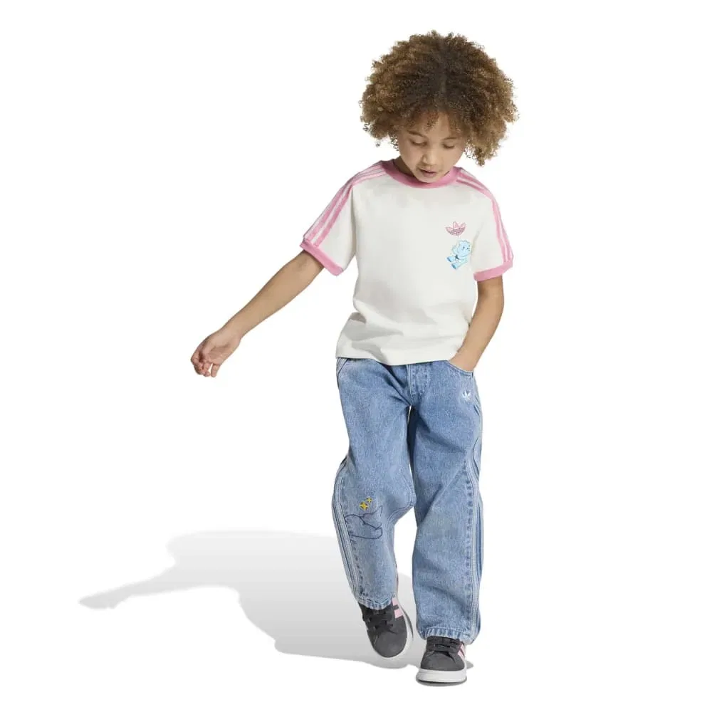 Джинсы свободные Care Bears Adidas Originals, синий — фото 4