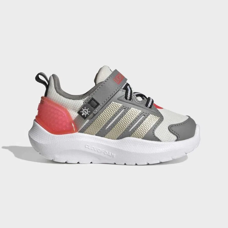 Детские кроссовки с синтетической кожи Lightorama Rnr El I adidas, Серый
