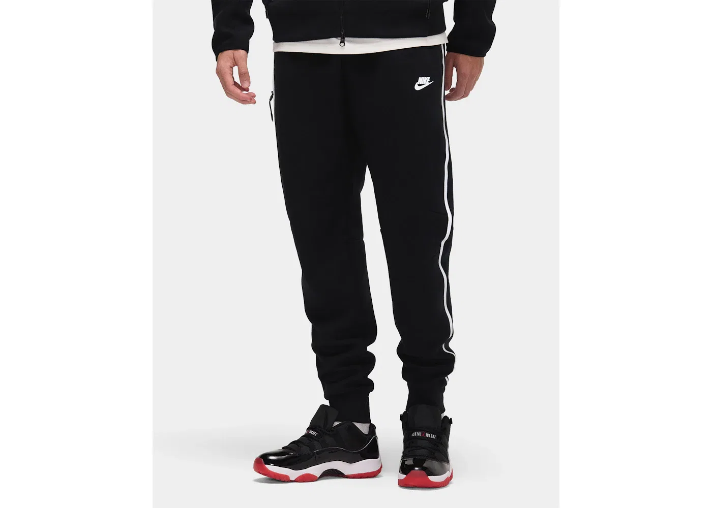 Мужские спортивные брюки из футера Nike Pant, Черный/Bemis Silver — фото 3