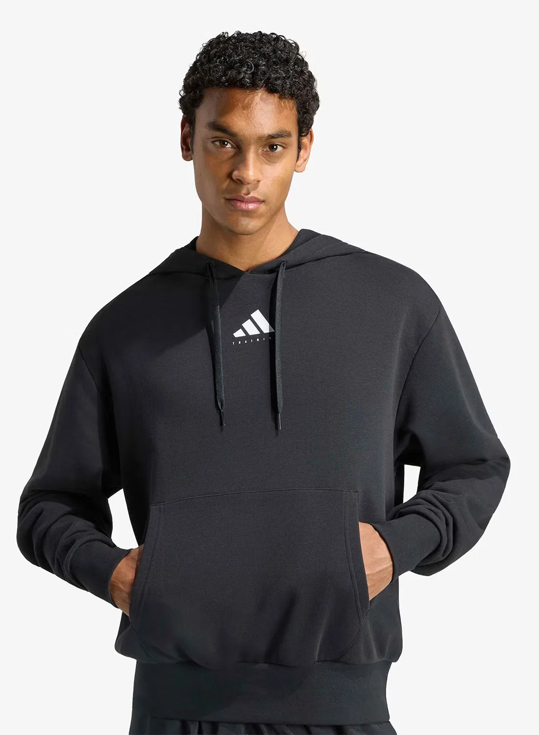 Худи с принтом Category Training Graphic Adidas, черный — фото 3