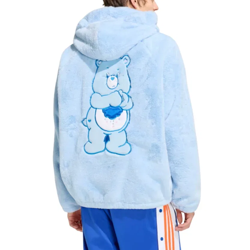 Мужская куртка Care Bear Fur JacketAsia Sizing 'Clear Sky' adidas, Clear Sky — фото 2