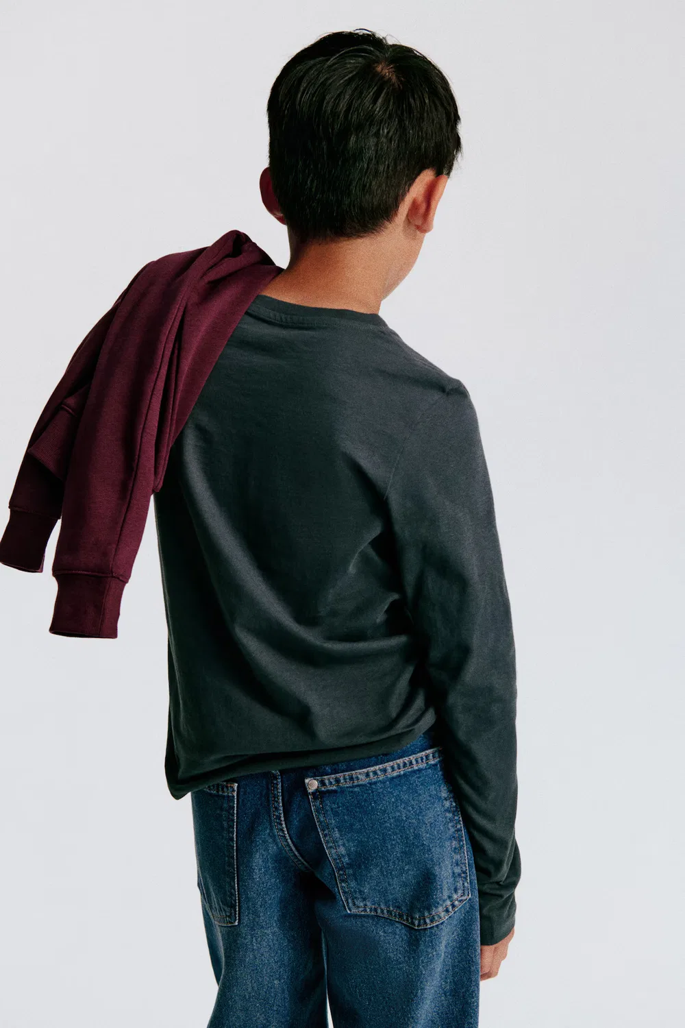 Джинсы свободного кроя прямого кроя H&M, Dunkles Denimblau — фото 2