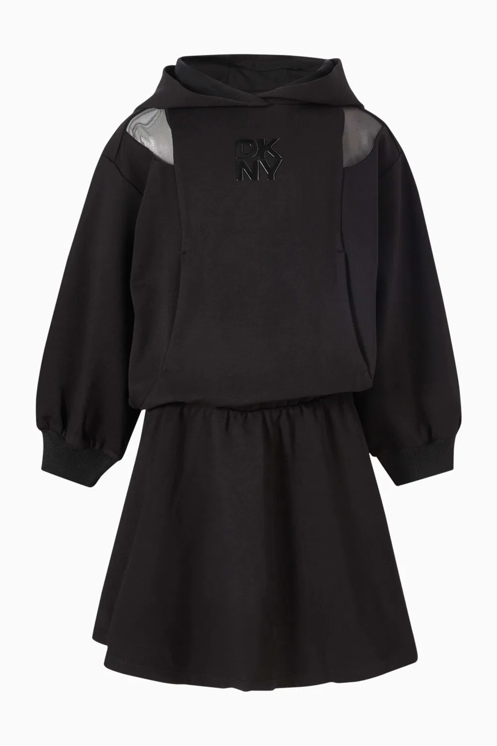 Платье с капюшоном из джерси DKNY