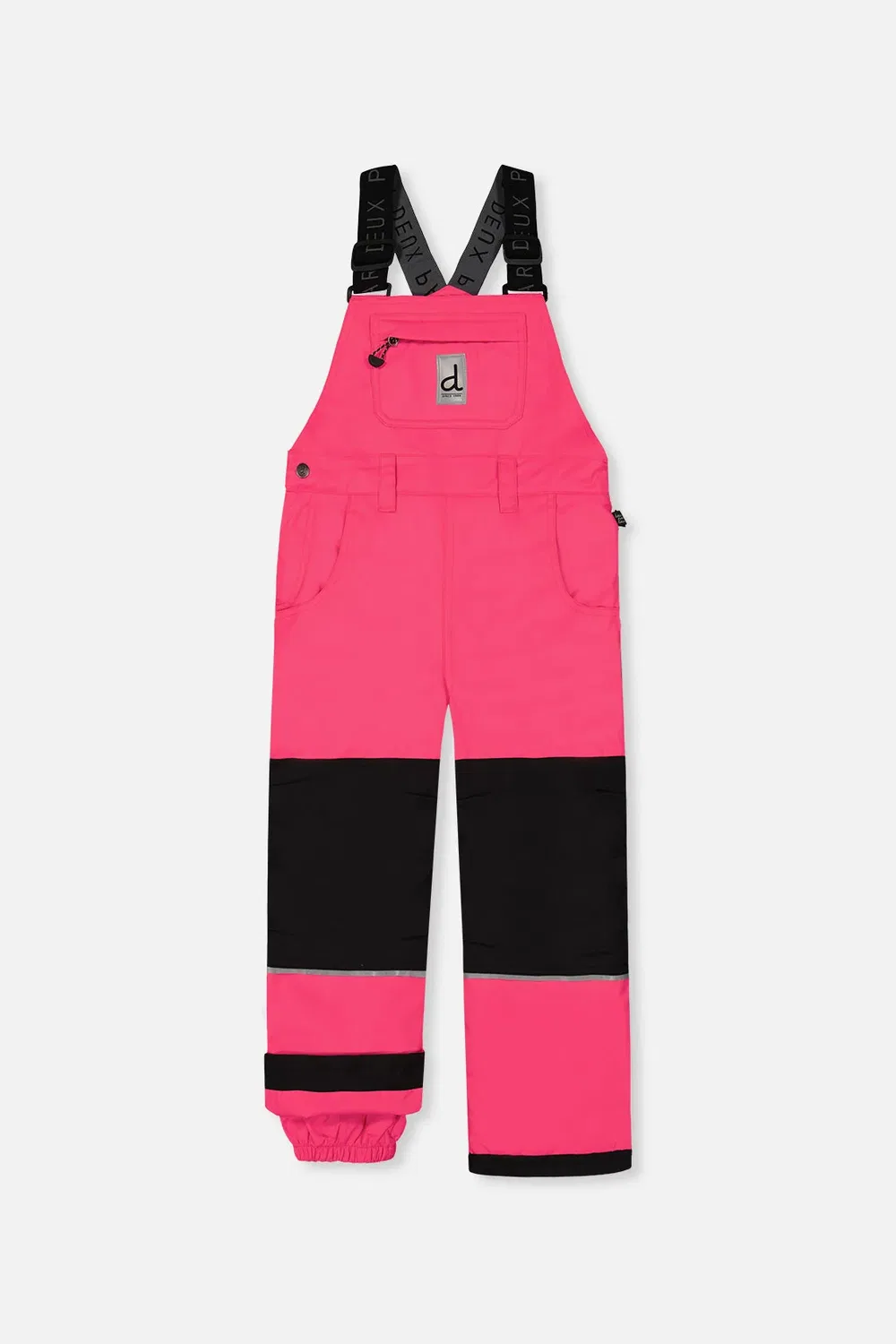 Детский зимний комбинезон-штаны с регулируемыми лямками Play Overall Deux par Deux, Bright Pink