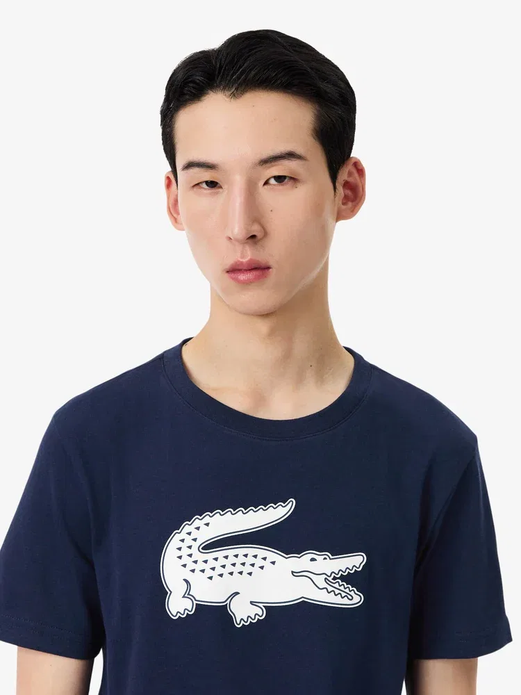 Футболка с принтом LACOSTE TH2042-56G, Navy — фото 2