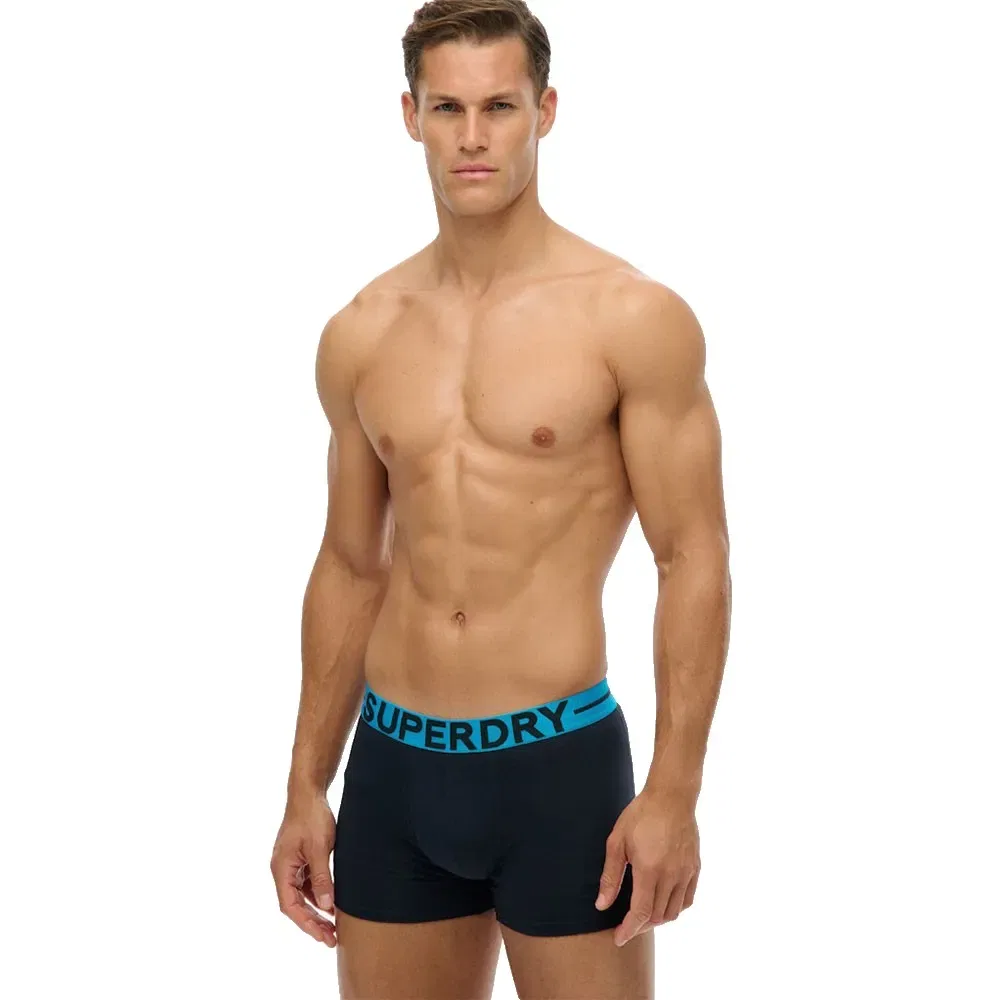 Комплект боксеров 3 шт Superdry, синий