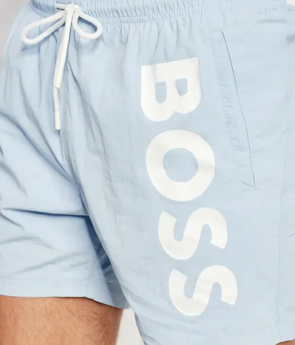 Плавки с изображением осьминога regular fit Boss, небесно-голубой — фото 3