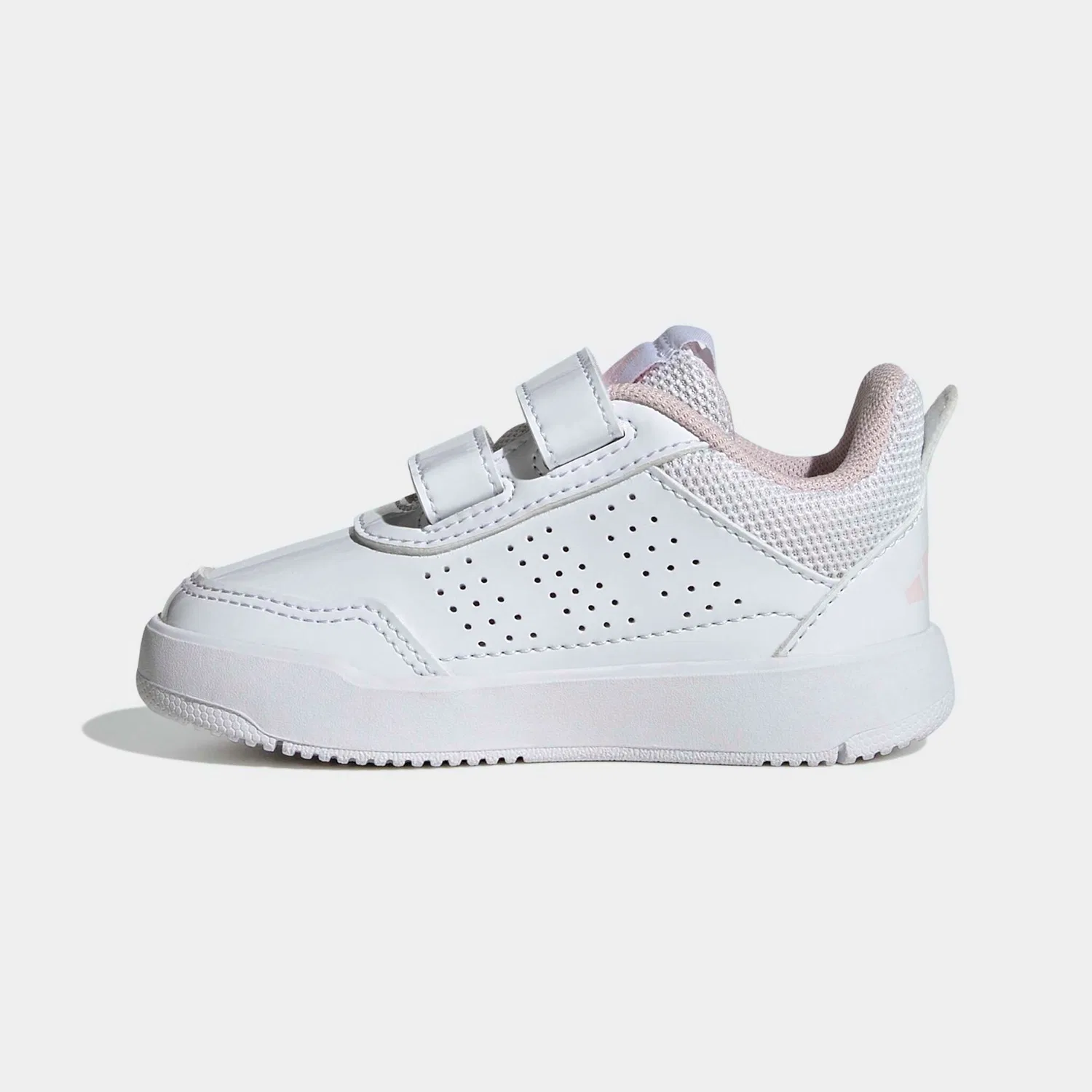 Детские кроссовки с липучками Tensaur Sport 3.0 Adidas, Cloud White/Clear Pink/Grey Two — фото 3