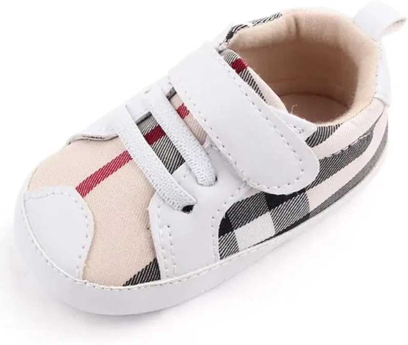 Детские ботинки для мальчиков с противоскользящей подошвой Pre Walker Shoes Athena, White