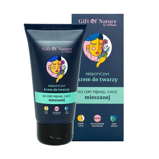 

Крем для лица с пребиотиками для комбинированной кожи, 50 мл Vis Plantis, Gift of Nature, Vis Palntis