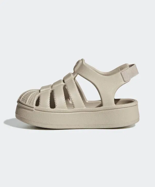 Сандалии Superstar, бежевые, Adidas Kids — фото 2