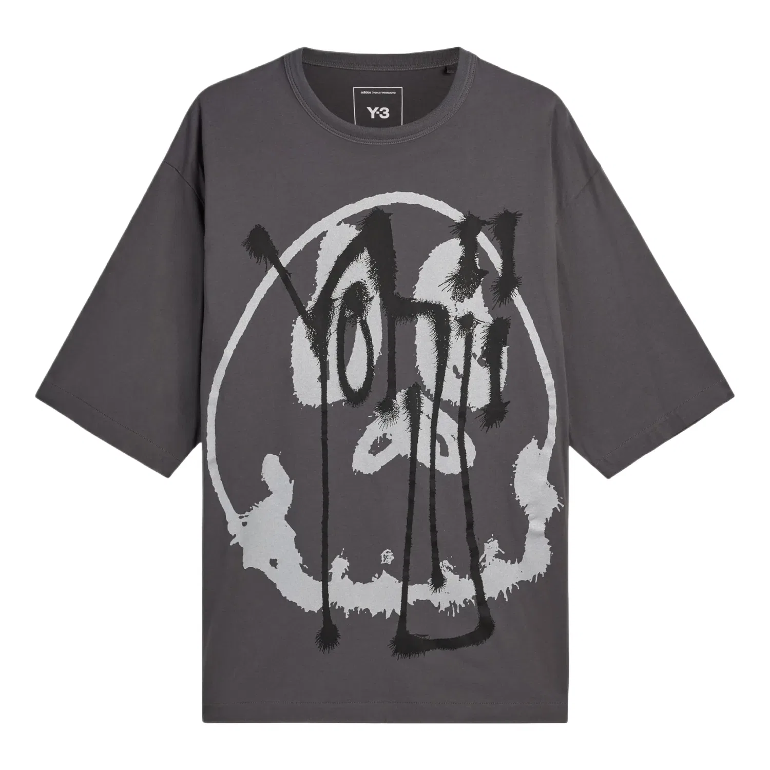 Мужская футболка Y-3 Chito Graphic T-Shirt Asia Sizing 'Grey Five' adidas, Grey Five