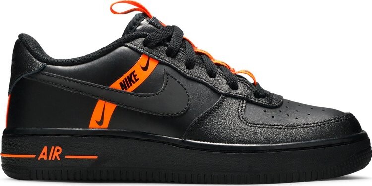 

Кроссовки Nike Air Force 1 LV8 KSA GS 'Worldwide Pack - Black Total Orange', черный