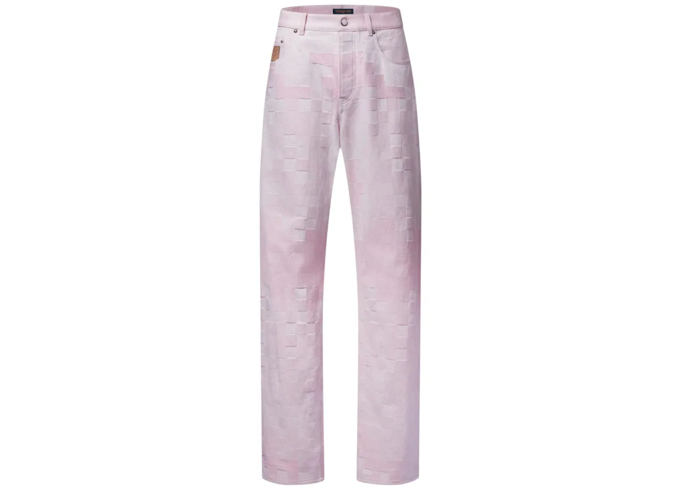 Мужские джинсовые брюки с принтом Damoflage Louis Vuitton, Pale Pink