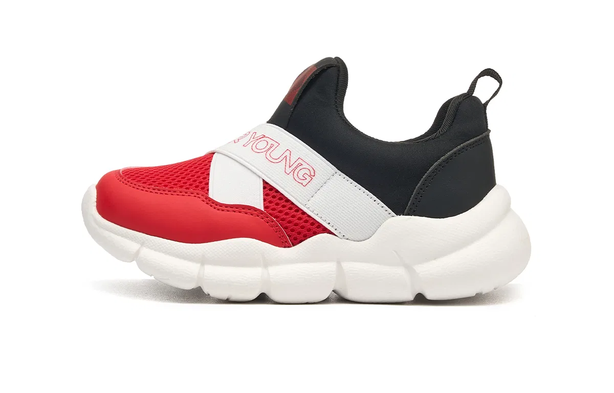Детские кроссовки для мальчиков с дышащим верхом HLA, Black Red
