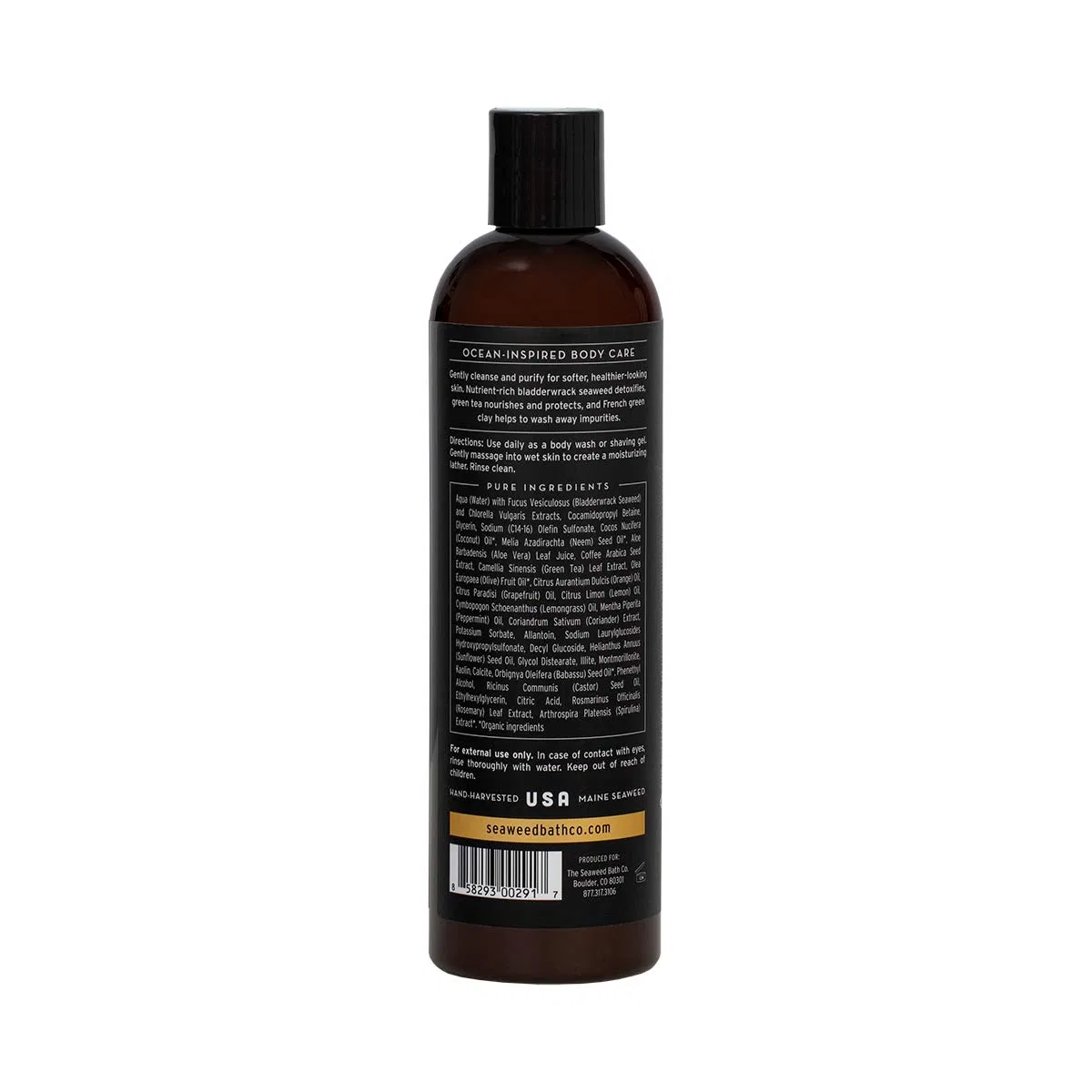 Детокс гель для душа Purifying Detox Body Wash, Seaweed Bath Company, 354 мл, Lemongrass — фото 2