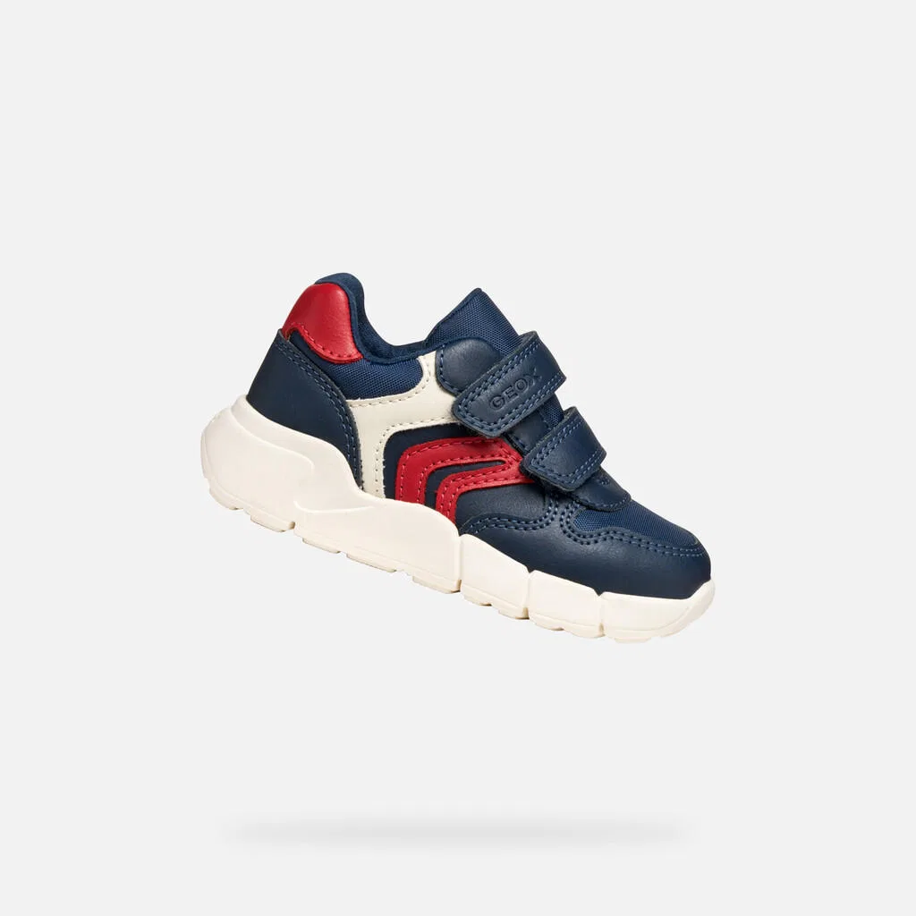 Детские кроссовки для мальчиков B Flexyper Mini Boy Geox, Kosmosblau / Rot