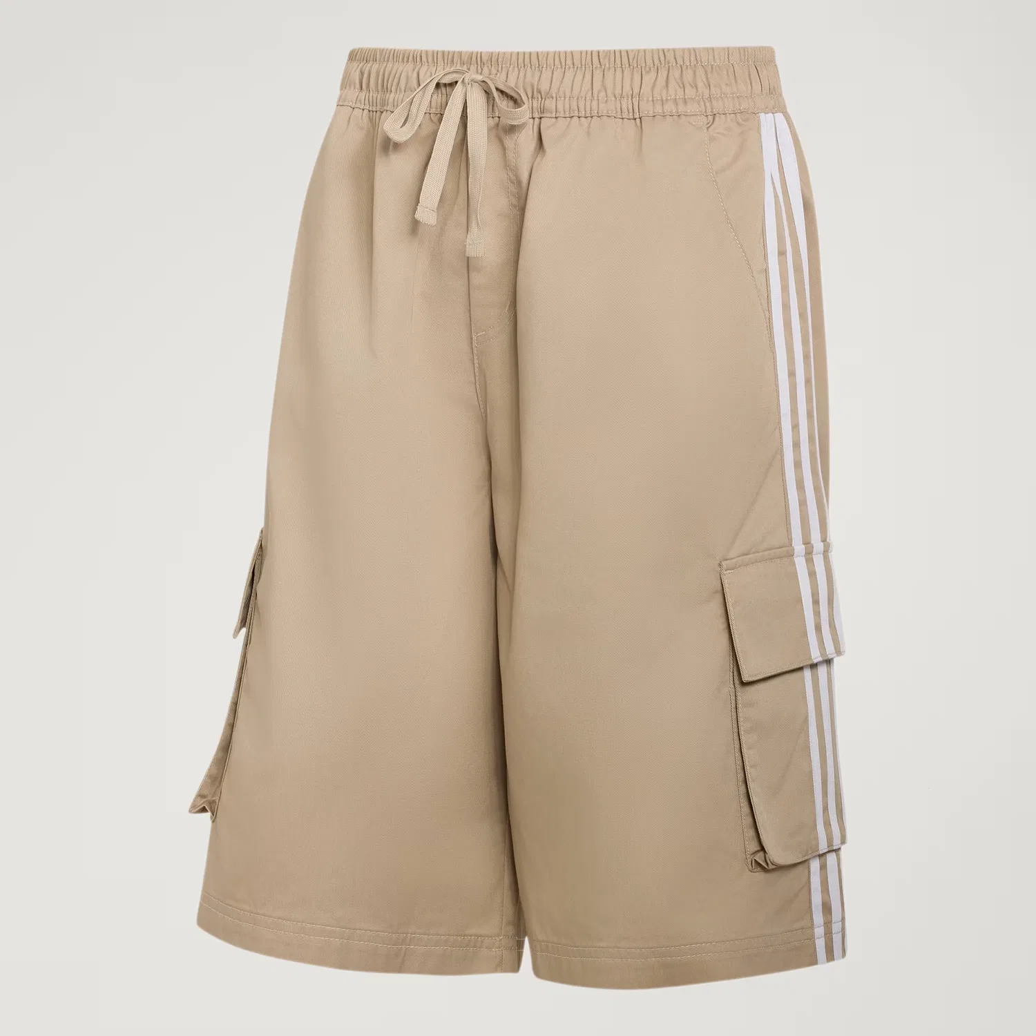 Мужские шорты карго свободного кроя Adicolor Cotton Twill Cargo Adidas Originals, хаки — фото 4