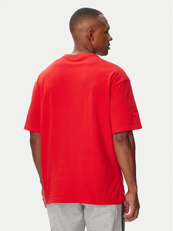 Футболка loose fit Trefoil Essentials Adidas, красный — фото 3