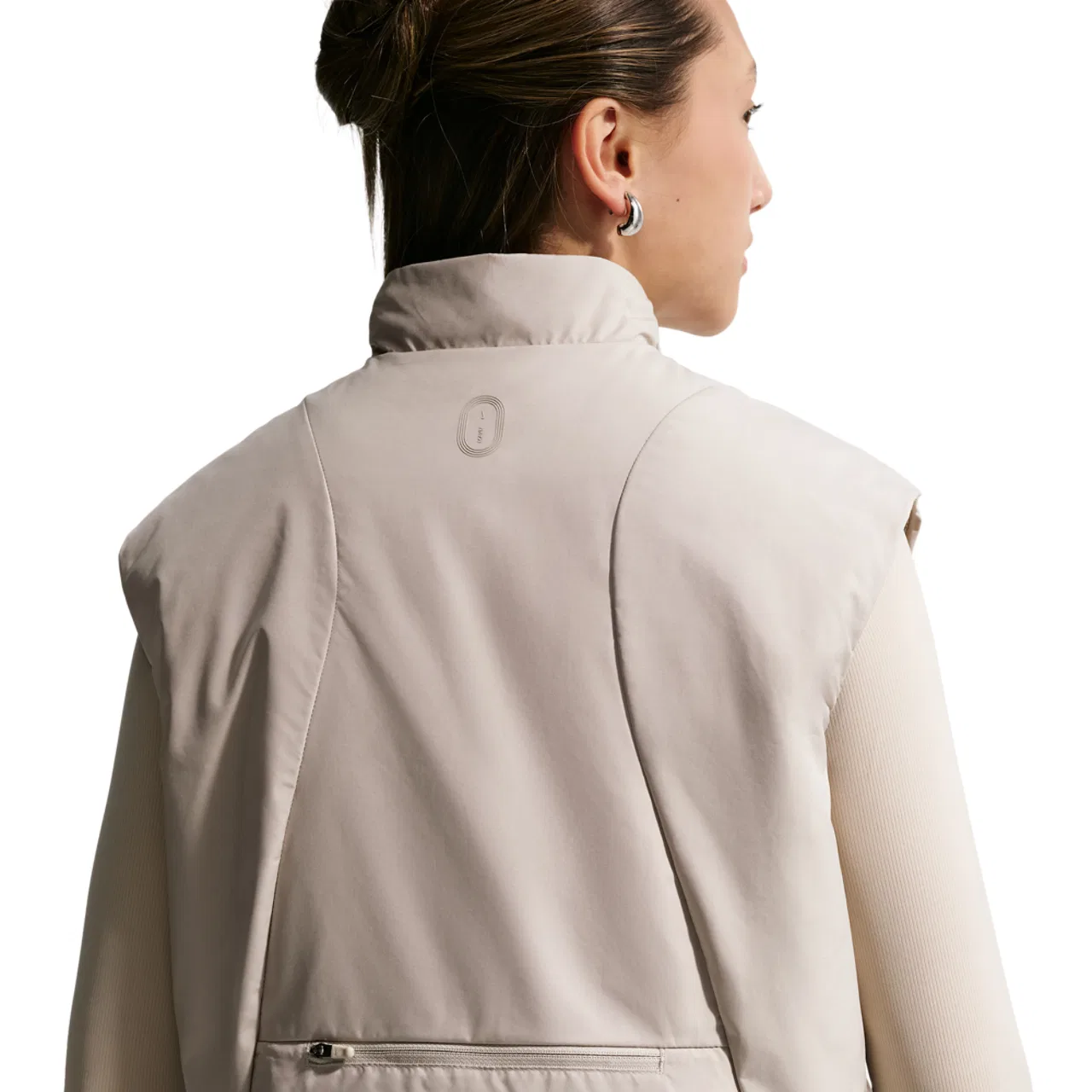 Детский жилет без рукавов с принтом Nike Mavn Slim-Fit Filled Vest, Nike, Cream Ii — фото 2