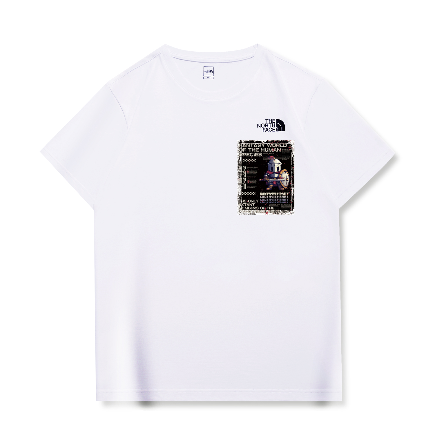 

THE NORTH FACE Футболка унисекс белая, Белый, THE NORTH FACE Футболка унисекс белая