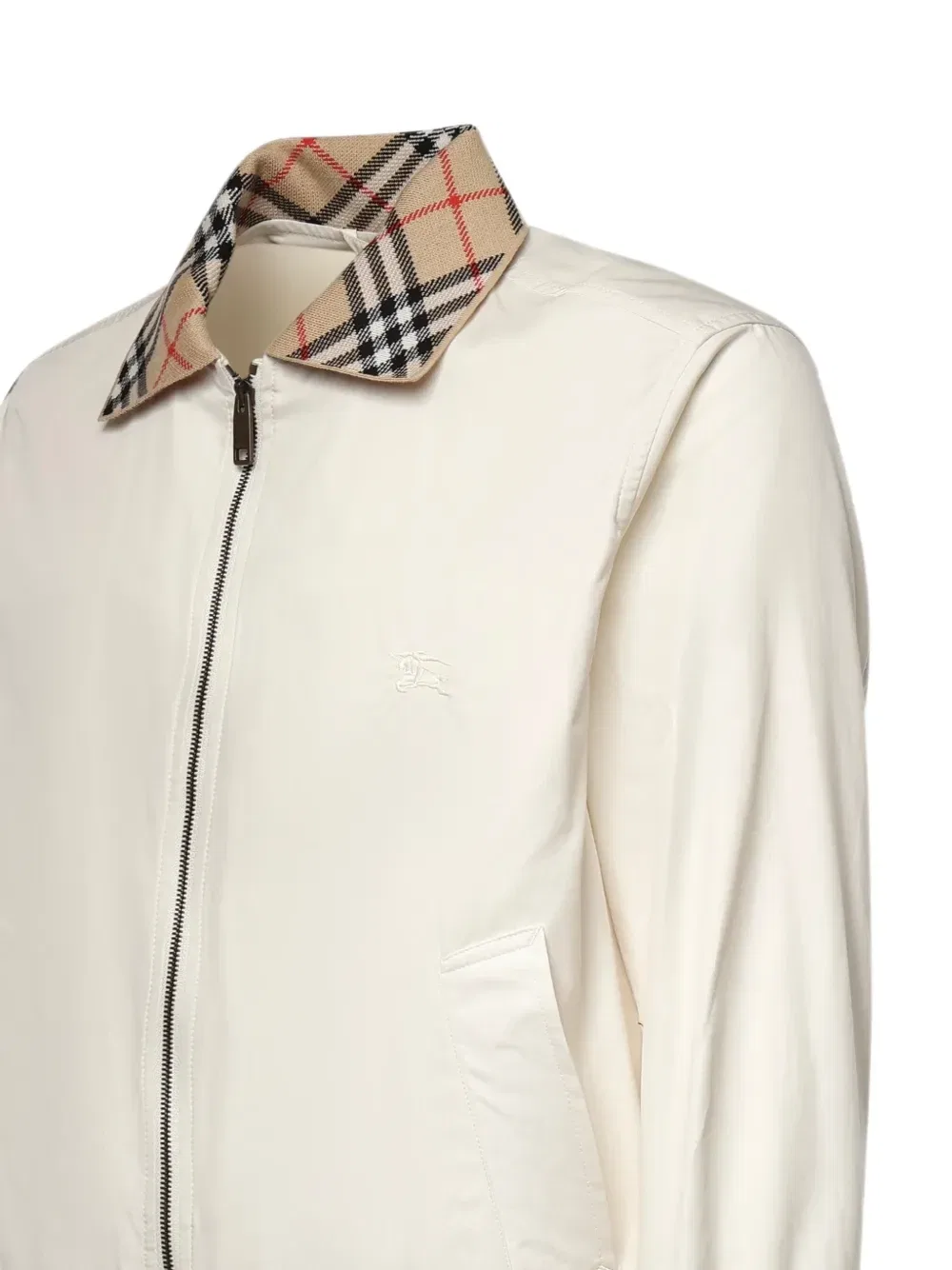 Габардиновая куртка харрингтон Gabardine Glenfields Burberry, бежевый — фото 3