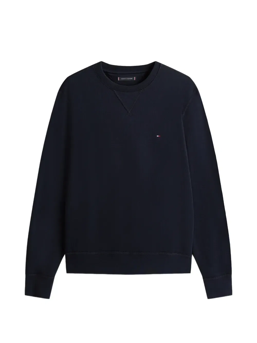 Свитер с круглым вырезом и нашивкой-логотипом Tommy Hilfiger, синий