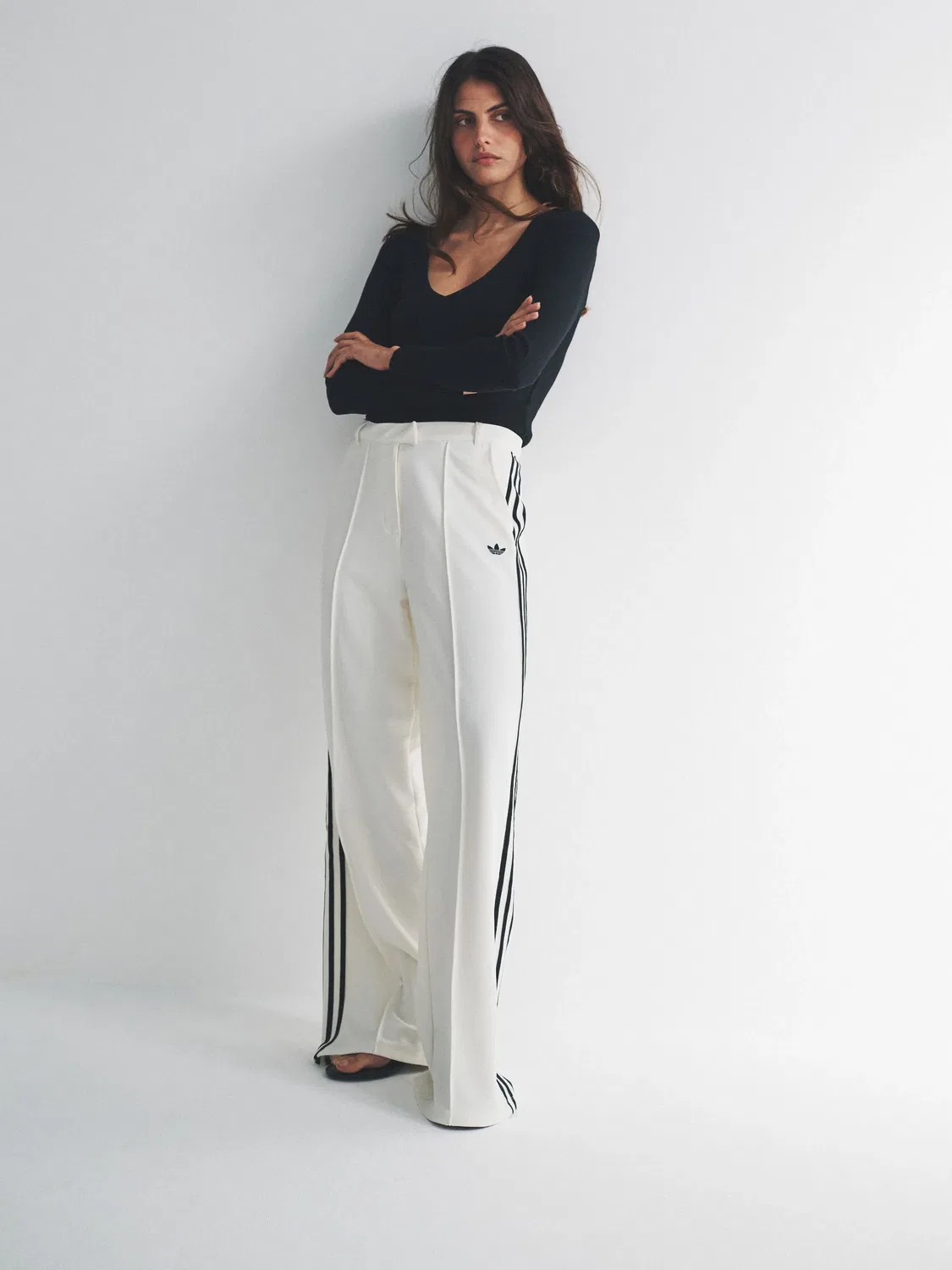 Брюки спортивные, свободный крой, Manager Tailored Trousers, adidas Originals, белый