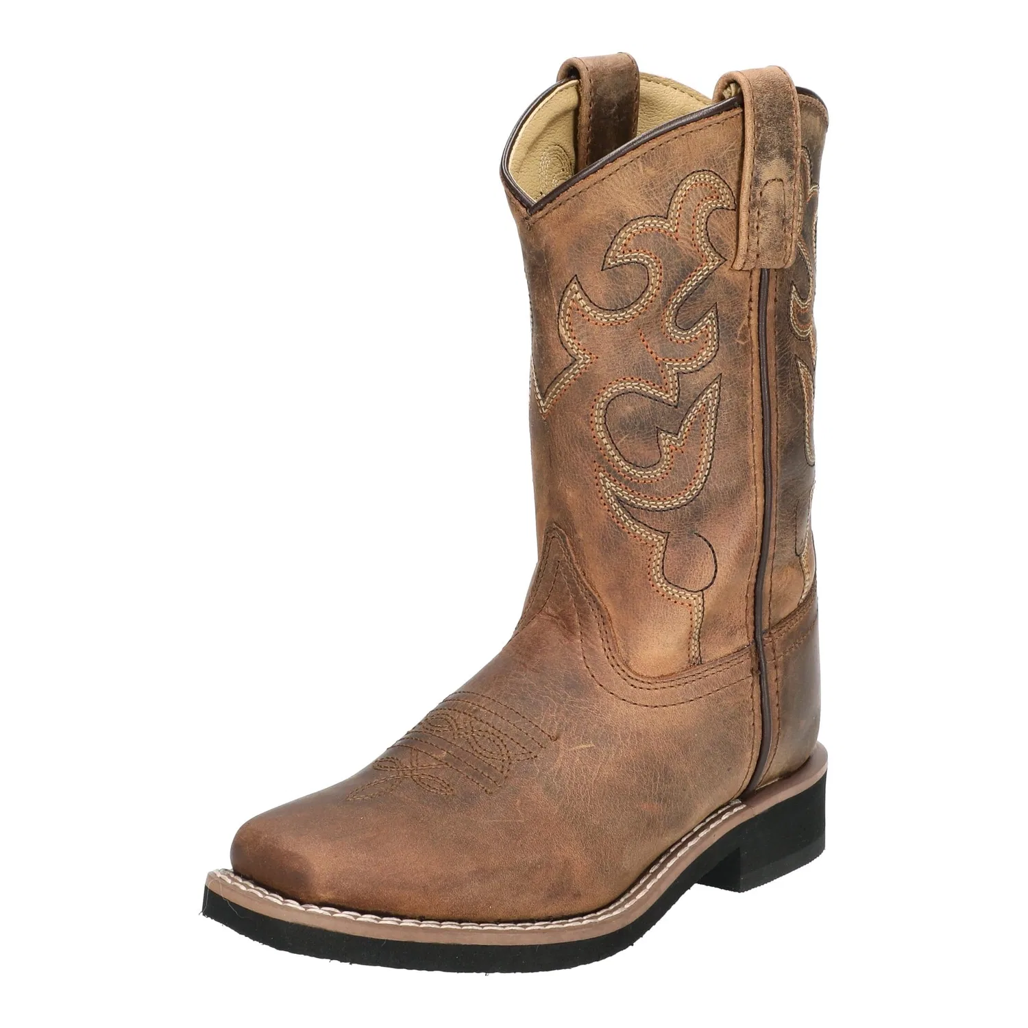 Детские ковбойские сапоги для мальчиков из натуральной кожи Smoky Mountain Boots, Dark Crazy Horse