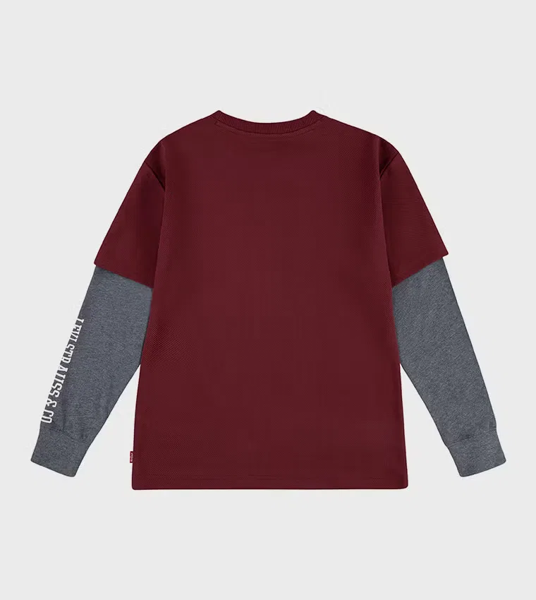 Лонгслив с принтом Big Boys Hangdown Levi'S, малиновый