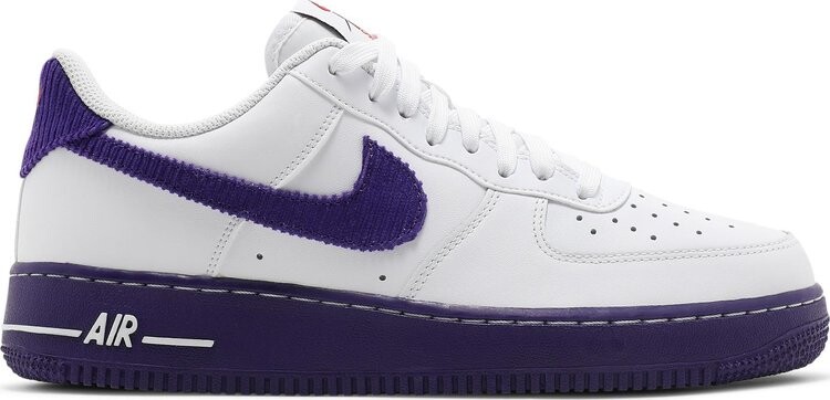 Кроссовки Nike Air Force 1 '07 LV8 EMB 'White Court Purple', белый — фото 2