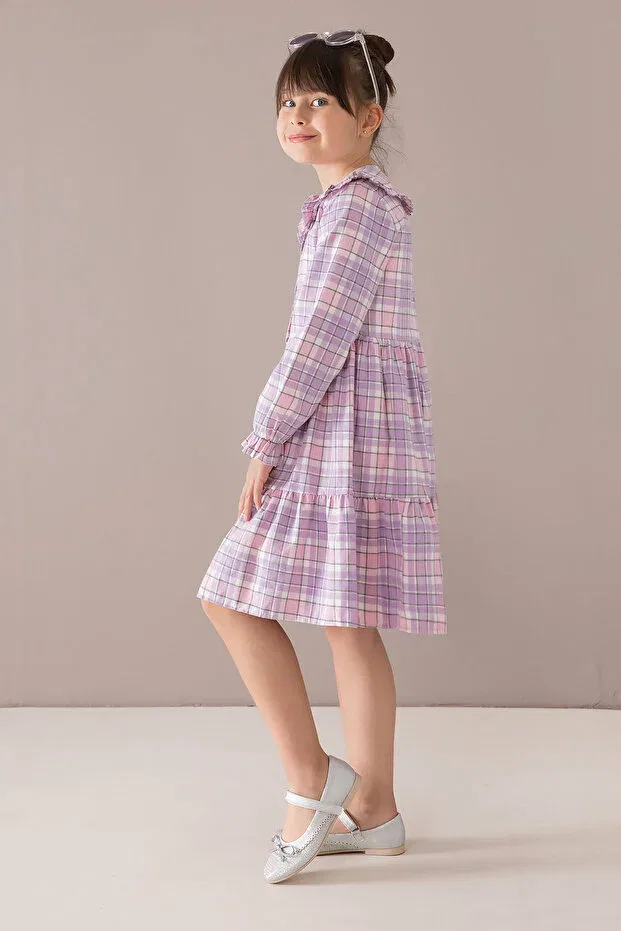 Детское платье для девочек с принтом Cansın Mini, Lilac — фото 4