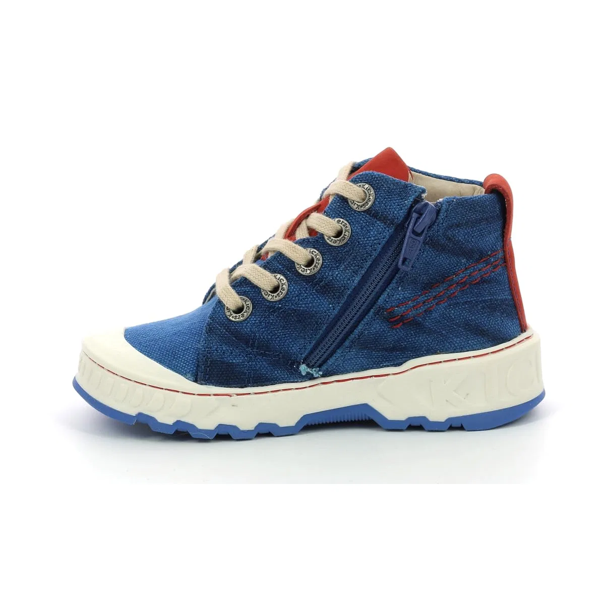 Детские кроссовки для мальчиков с принтом Kickrup Kickers, Red Blue — фото 4