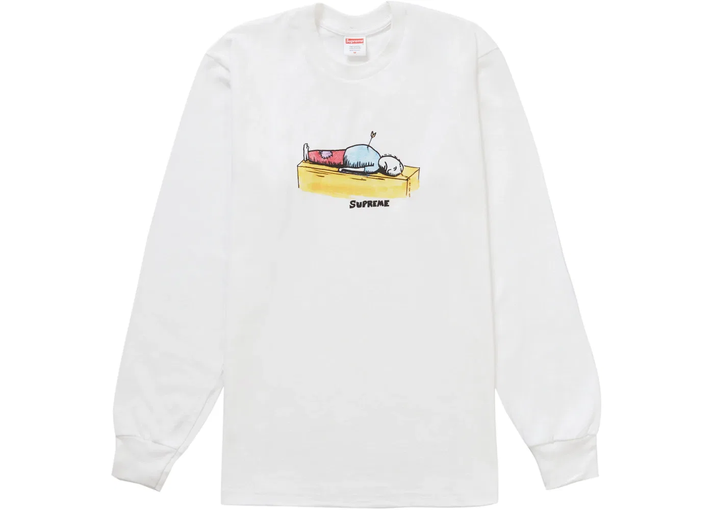 Мужская футболка с длинным рукавом Neil Blender Arrow Supreme, White